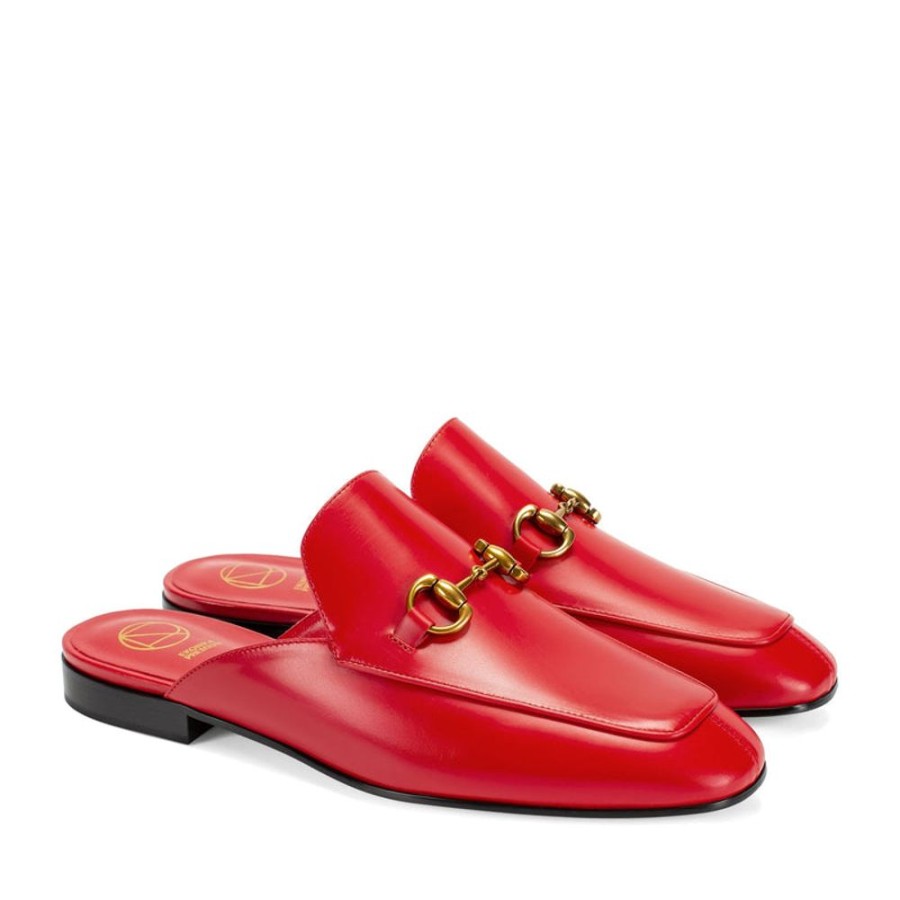 Schuhe ekonika | Damen-Clogs Ekonika Premium Rot