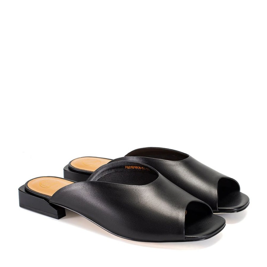 Schuhe ekonika | Damen-Sommer-Mules (Clogs) Ekonika Premium Schwarz