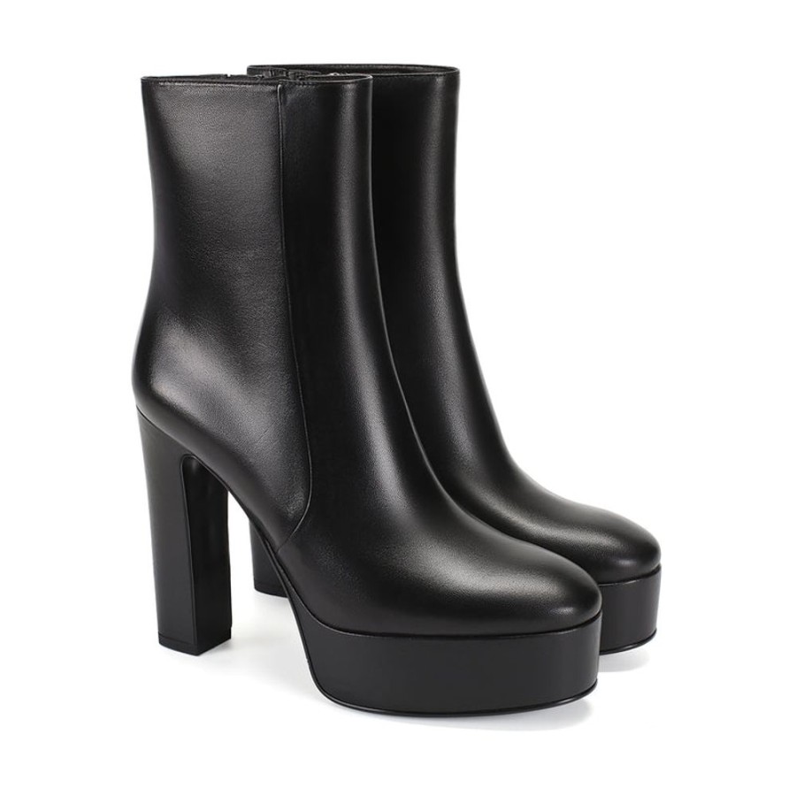 Schuhe ekonika Stiefeletten | Damen-Halbsaison-Halbstiefel Ekonika Schwarz