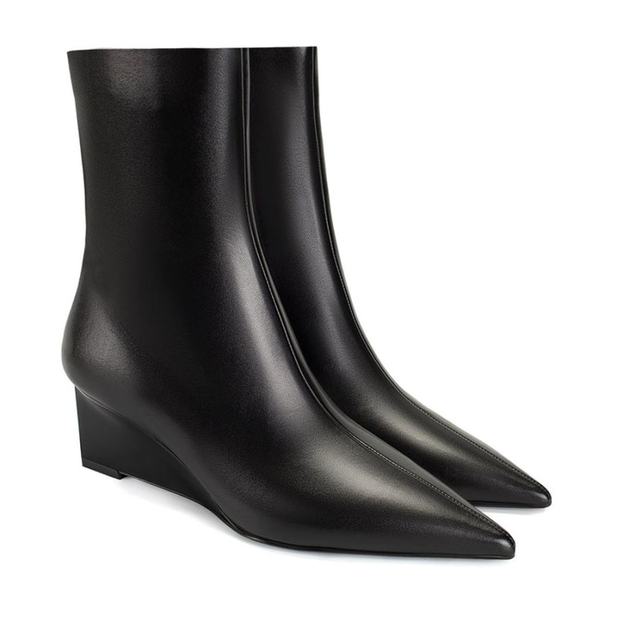 Schuhe ekonika Stiefeletten | Damen-Halbsaison-Stiefeletten Ekonika Premium Schwarz