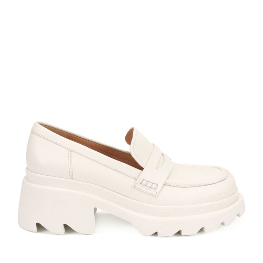 Schuhe ekonika | Demi-Loafers Fur Damen Weis