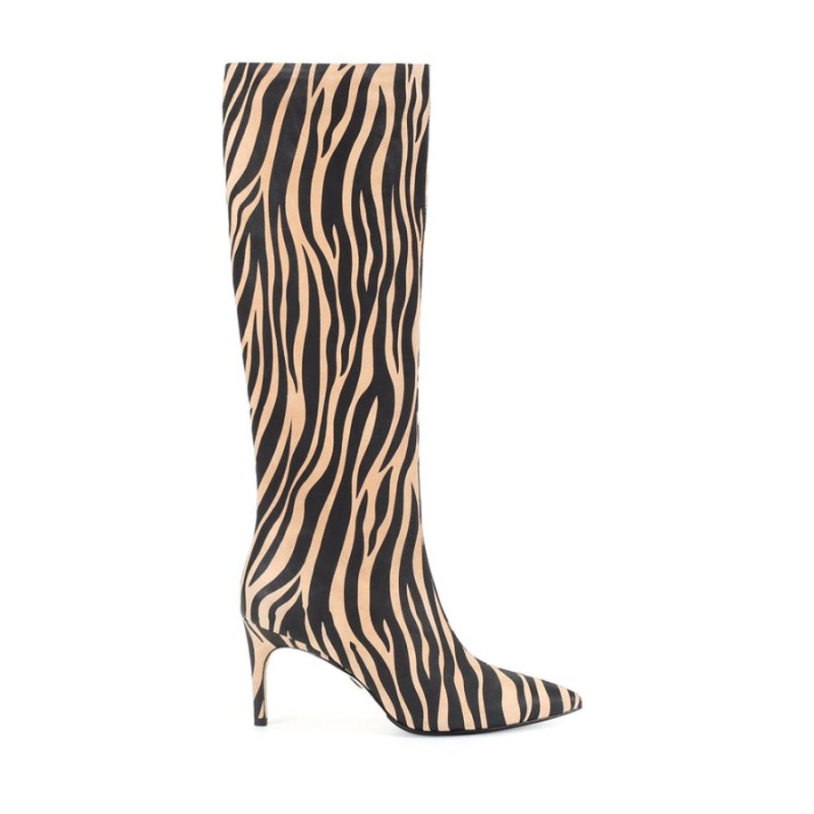 Schuhe ekonika Hohe Stiefel | Demi-Stiefel Fur Damen Zebra