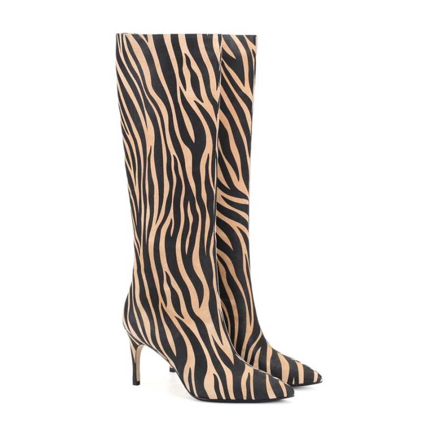 Schuhe ekonika Hohe Stiefel | Demi-Stiefel Fur Damen Zebra