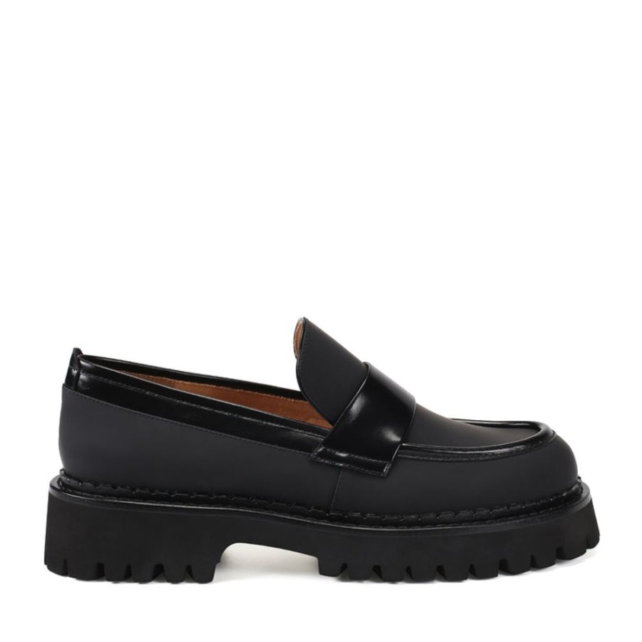 Schuhe ekonika | Demi-Loafers Fur Damen Schwarz