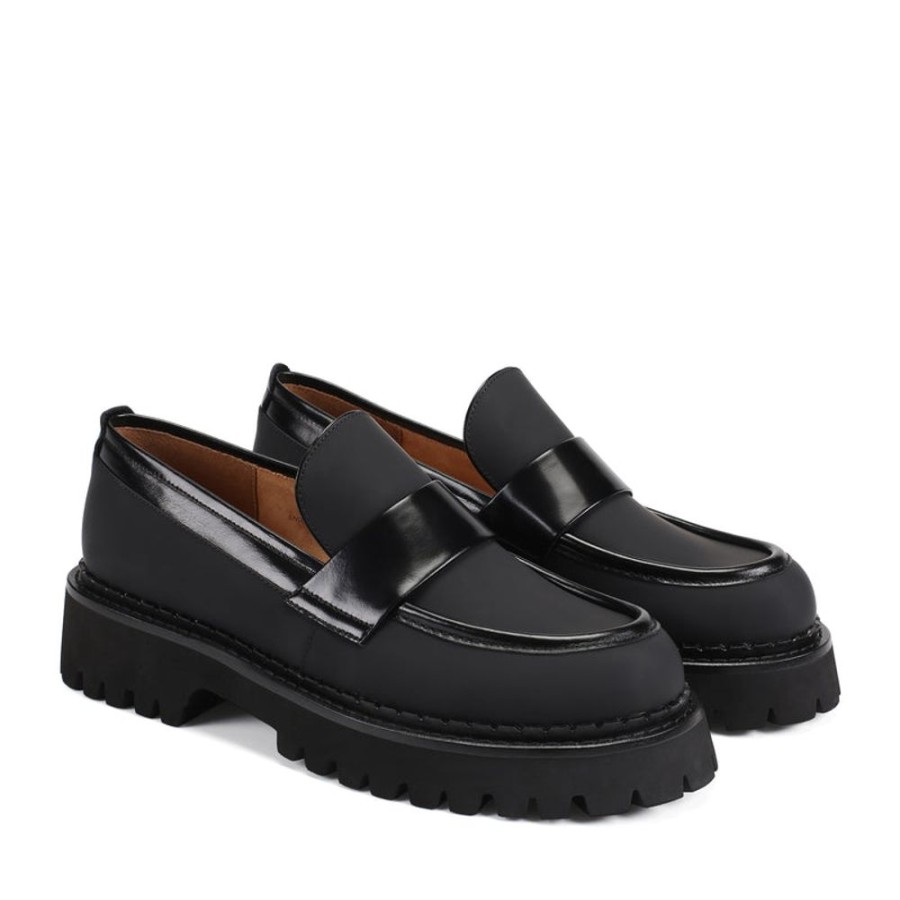 Schuhe ekonika | Demi-Loafers Fur Damen Schwarz