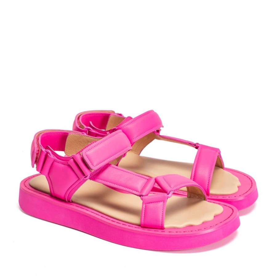 Schuhe ekonika | Damen-Sandalen Ekonika Fuchsiefarbig