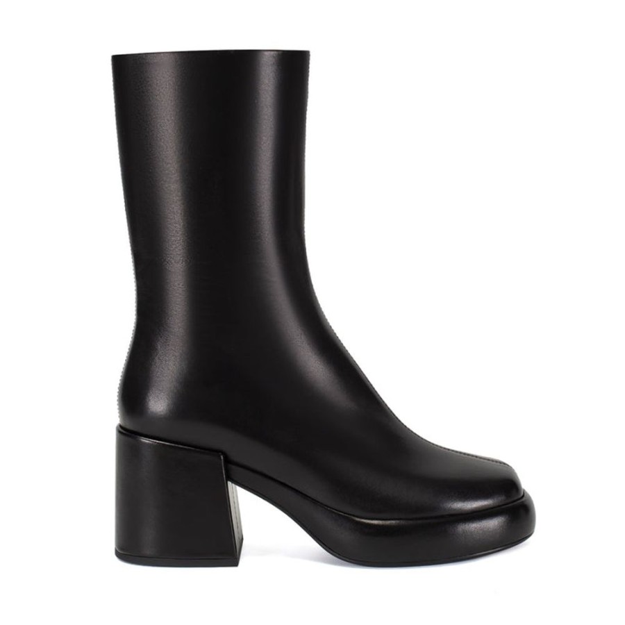 Schuhe ekonika Stiefeletten | Damen-Halbsaison-Stiefeletten Ekonika Premium Schwarz