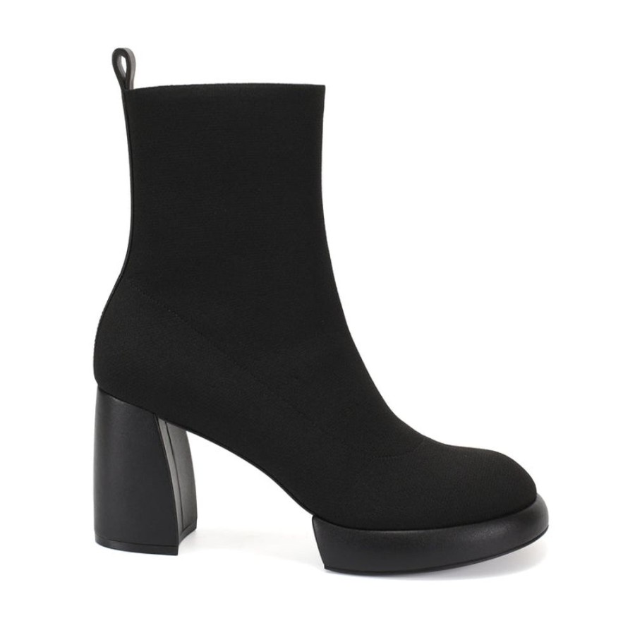 Schuhe ekonika Stiefeletten | Damen-Halbsaison-Halbstiefel Ekonika Schwarz