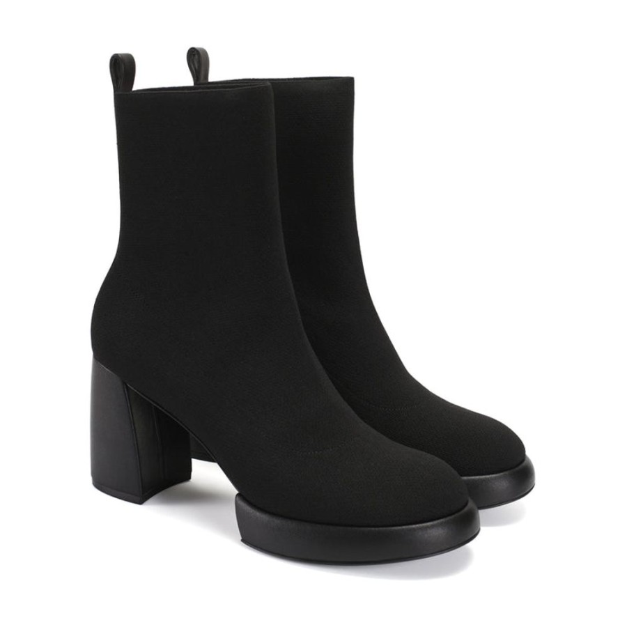 Schuhe ekonika Stiefeletten | Damen-Halbsaison-Halbstiefel Ekonika Schwarz