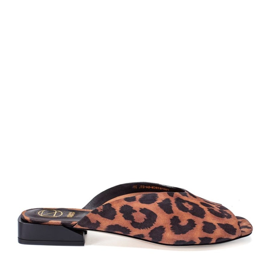 Schuhe ekonika | Damen-Sommer-Mules (Clogs) Ekonika Premium Leopard