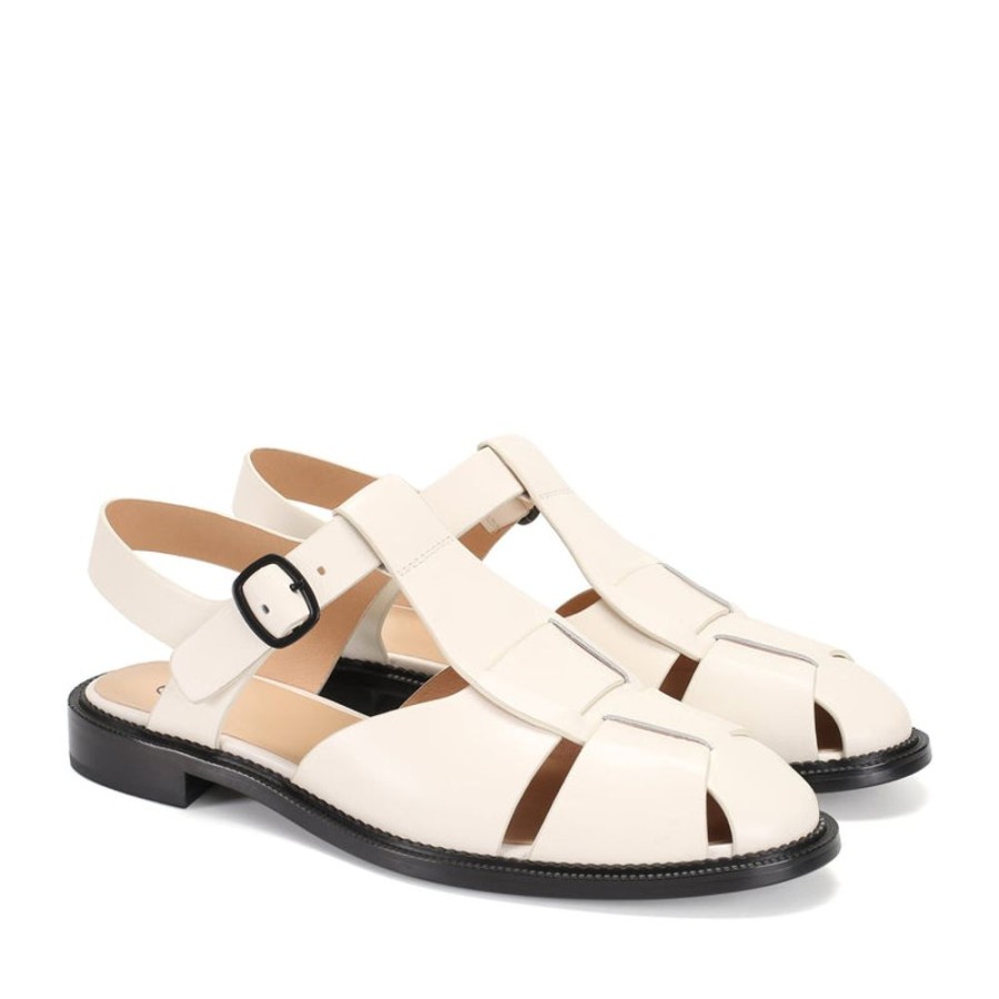 Schuhe ekonika | Damen-Sandalen Ekonika Weis