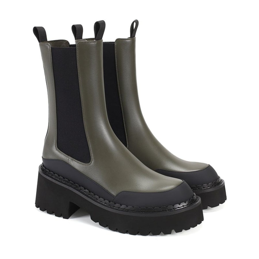 Schuhe ekonika Stiefeletten | Halbstiefeletten Fur Damen Grun