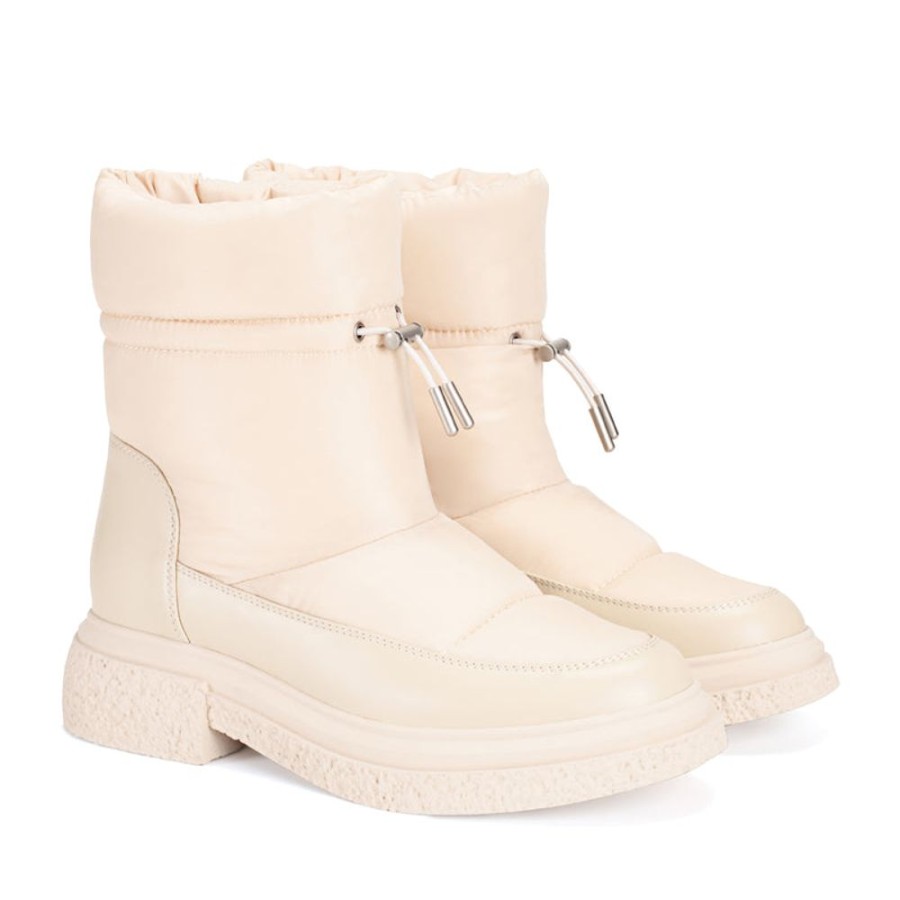 Schuhe ekonika Stiefeletten | Winterstiefeletten Fur Damen Weis