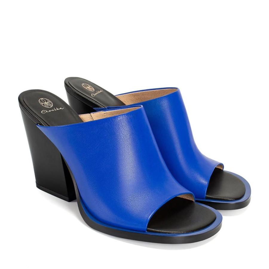 Schuhe ekonika | Damen-Sommer-Mules (Clogs) Ekonika Blau