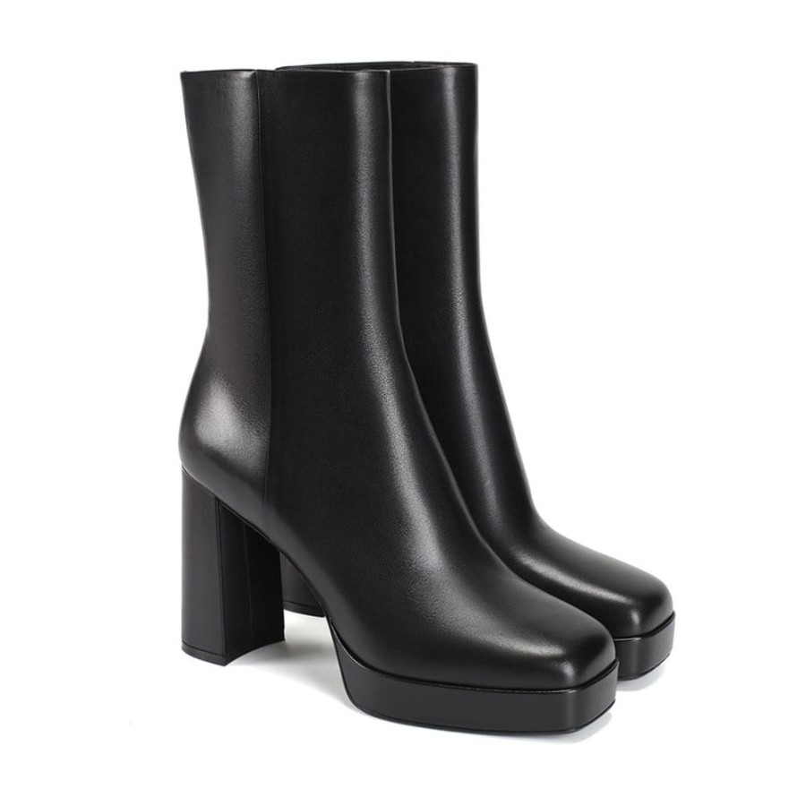 Schuhe ekonika Stiefeletten | Damen-Halbsaison-Stiefeletten Ekonika Premium Schwarz