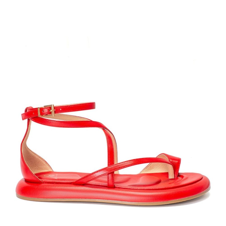 Schuhe ekonika | Damen-Sandalen Ekonika Rot