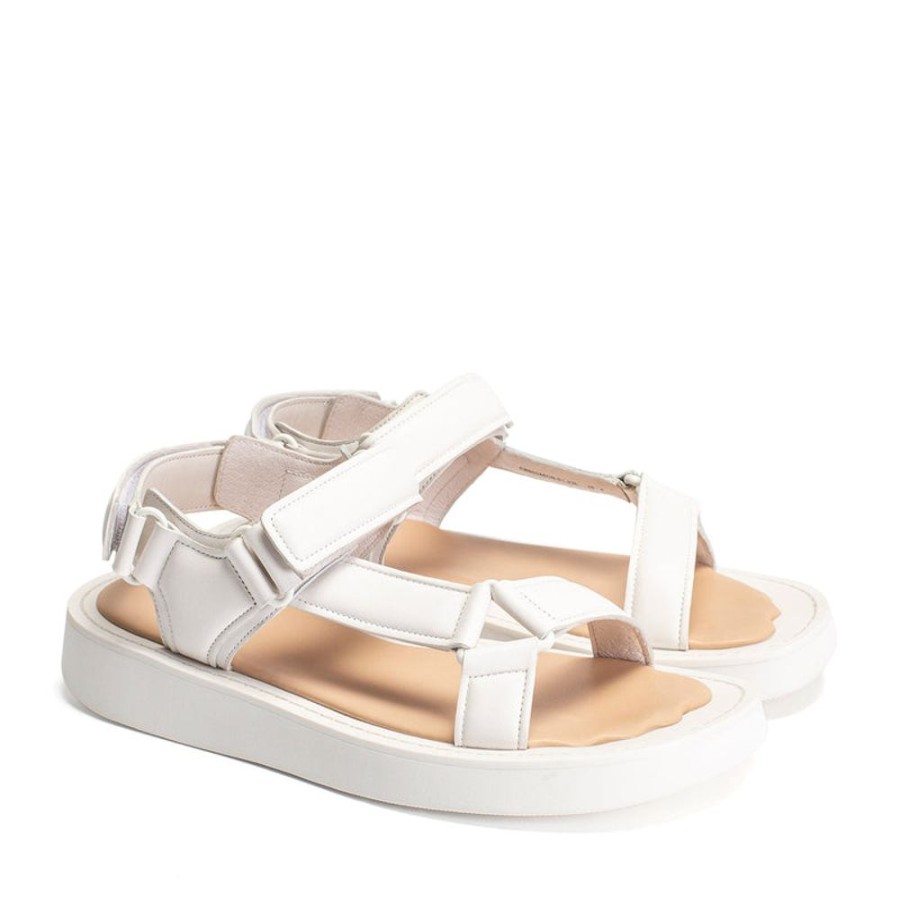 Schuhe ekonika | Damen-Sandalen Ekonika Weis