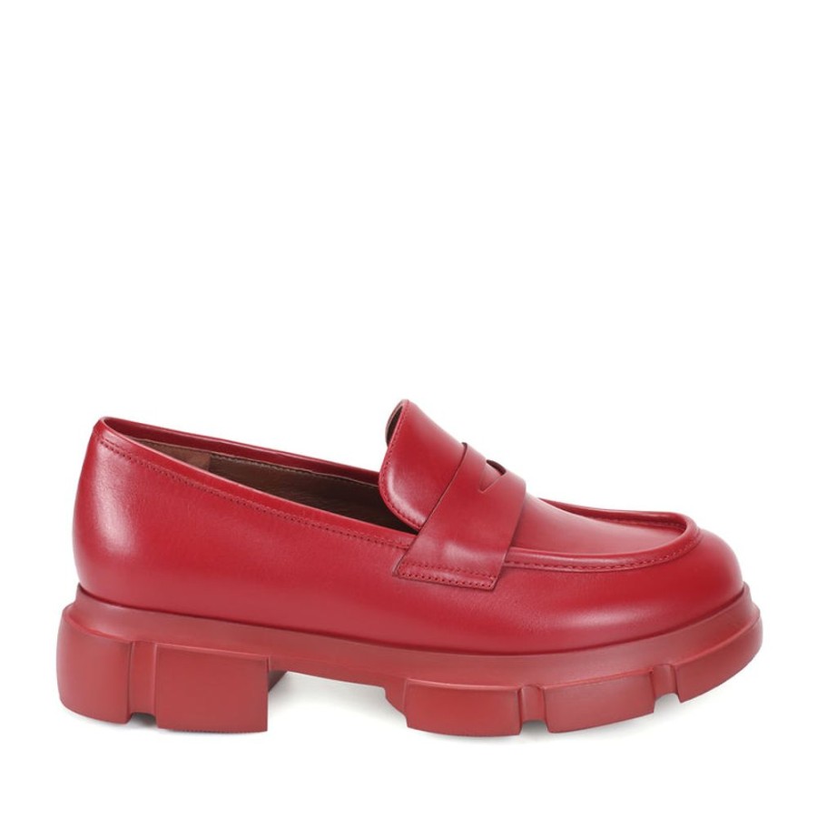 Schuhe ekonika | Demi-Loafers Fur Damen Rot