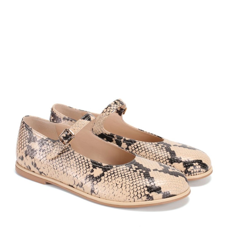 Schuhe ekonika | Damen-Ballerinas Ekonika Beige