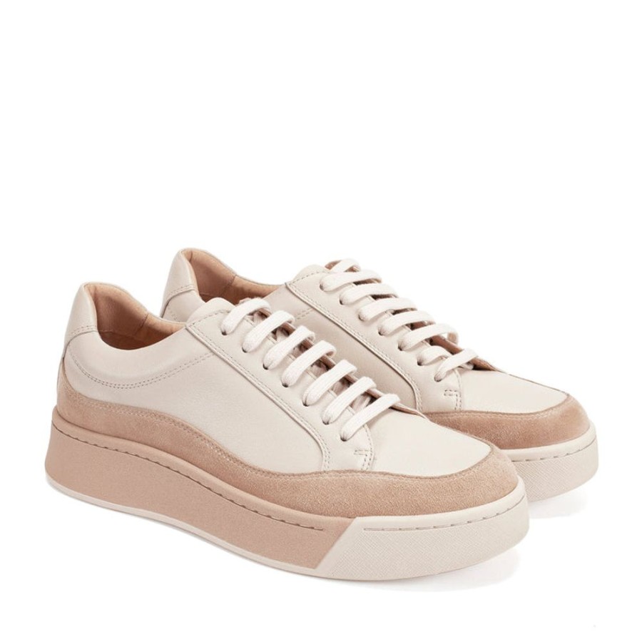 Schuhe ekonika | Damen-Halbsaison-Sportschuhe Ekonika Beige/Weis