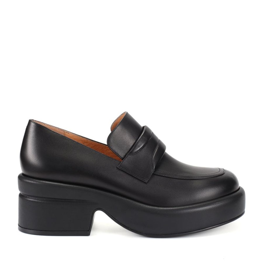 Schuhe ekonika | Demi-Loafers Fur Damen Schwarz