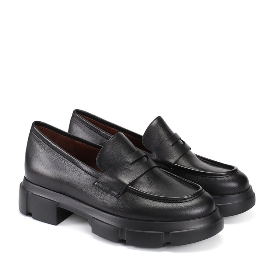 Schuhe ekonika | Demi-Loafers Fur Damen Schwarz