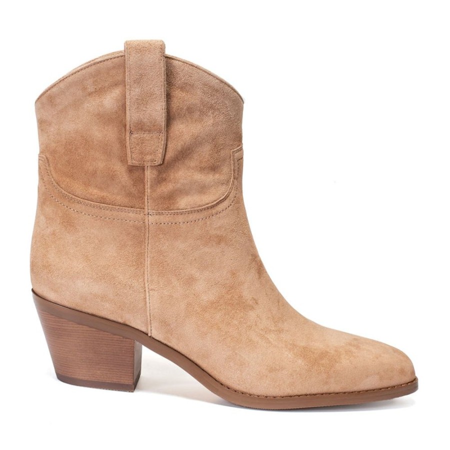 Schuhe ekonika Cowboystiefel | Damen-Halbsaison-Cowboystiefel Ekonika Premium Beige