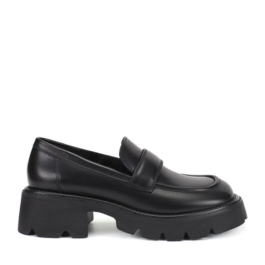 Schuhe ekonika | Demi-Loafers Fur Damen Schwarz